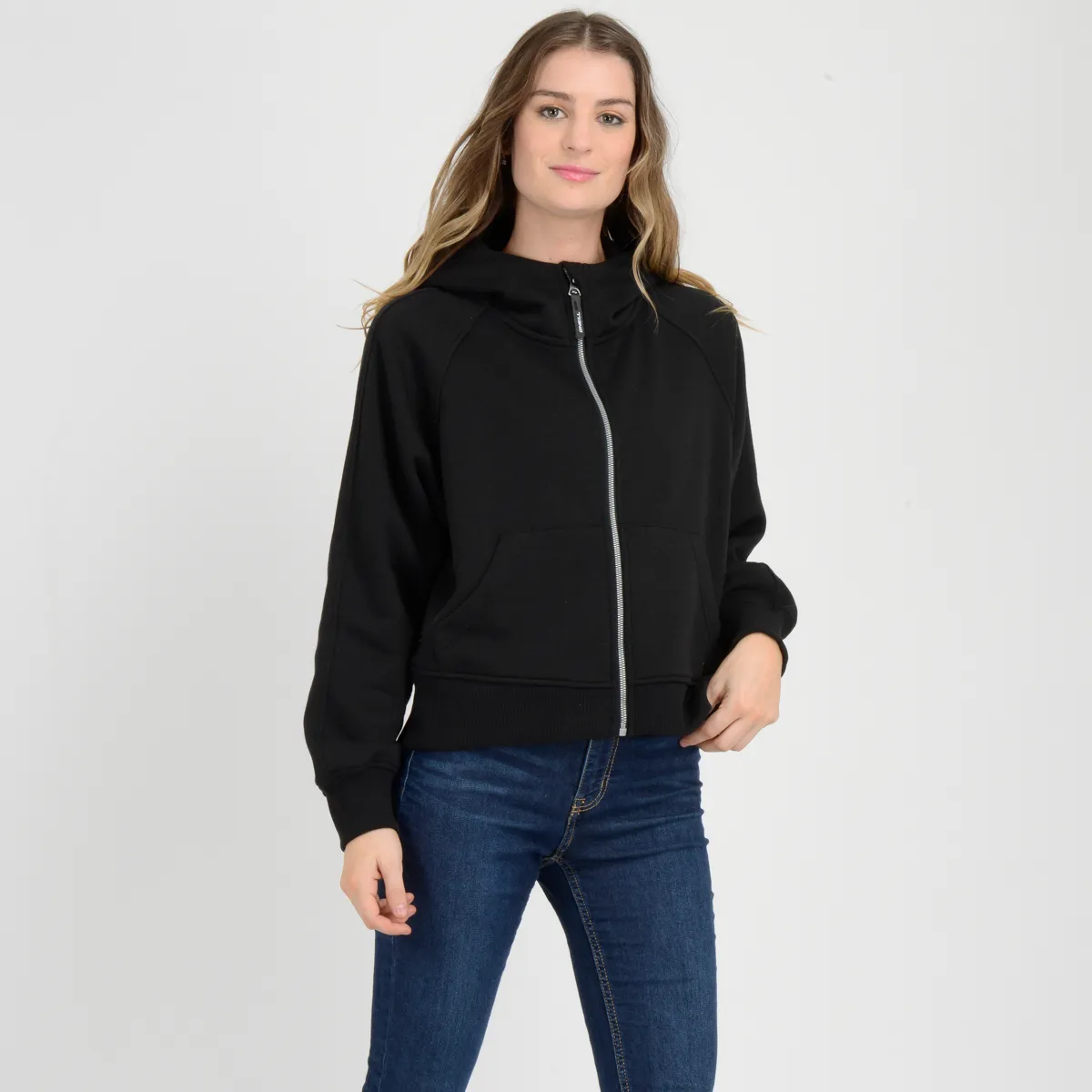 Poleron Full Zipper Storm O'Neill Mujer Negro - Imagen 2
