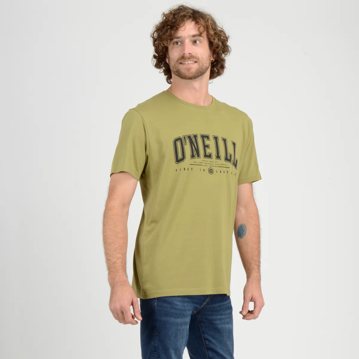 Polera Manga Corta Bells O'Neill Hombre Verde - Imagen 2