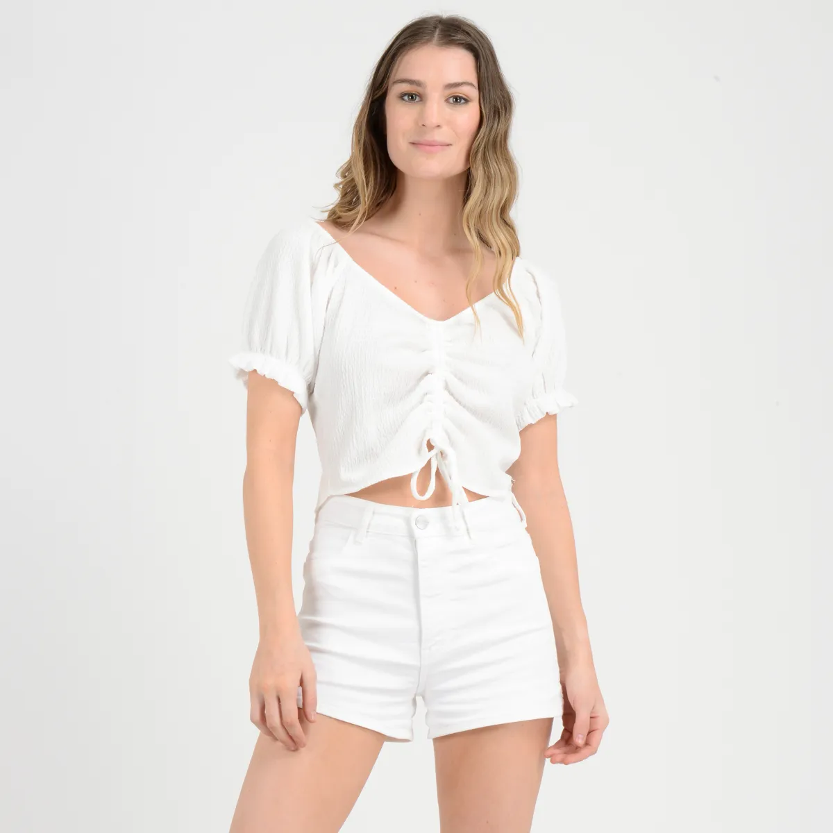 Polera Manga Corta Elastic O'Neill Mujer Blanco - Imagen 2