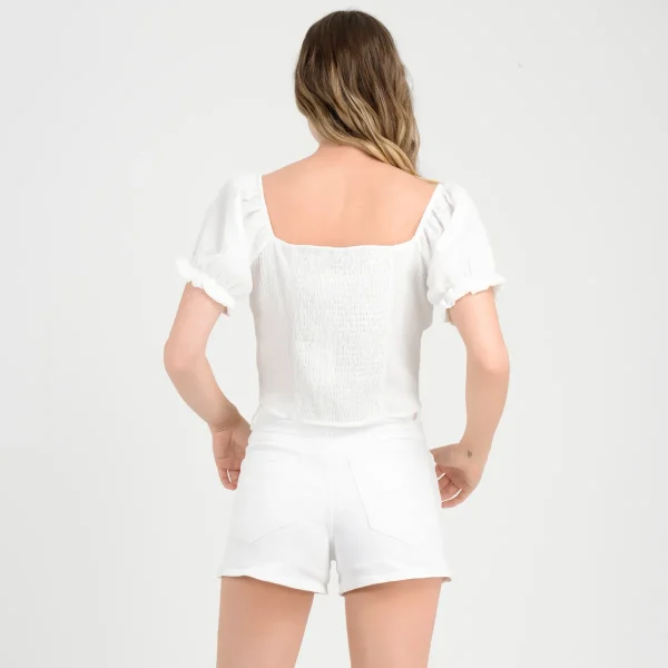 Polera Manga Corta Elastic O'Neill Mujer Blanco - Imagen 3