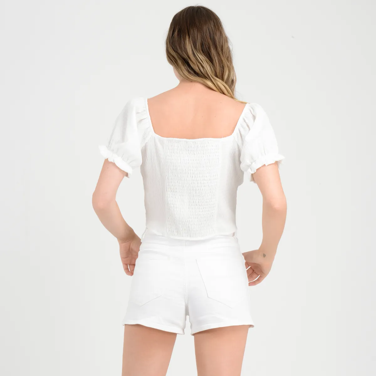 Polera Manga Corta Elastic O'Neill Mujer Blanco - Imagen 3