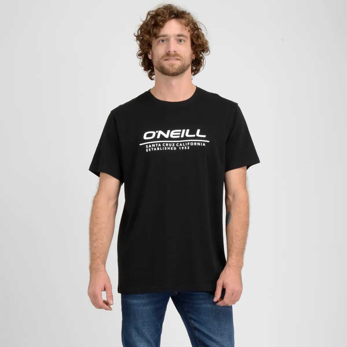 Polera Manga Corta Leash O'Neill Hombre Negro