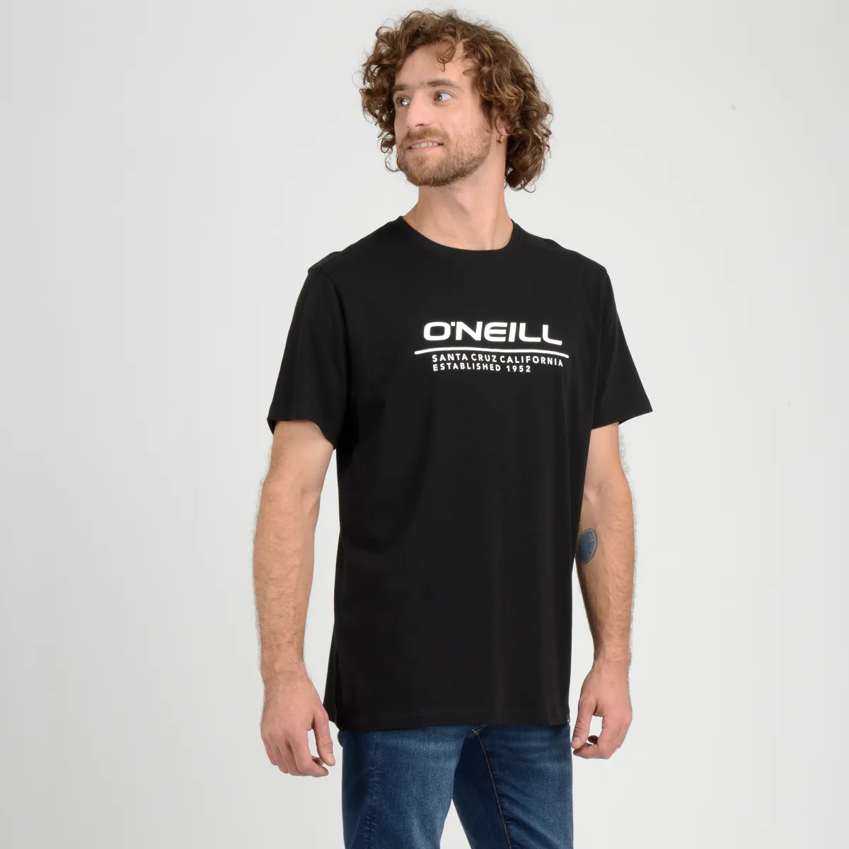 Polera Manga Corta Leash O'Neill Hombre Negro - Imagen 2