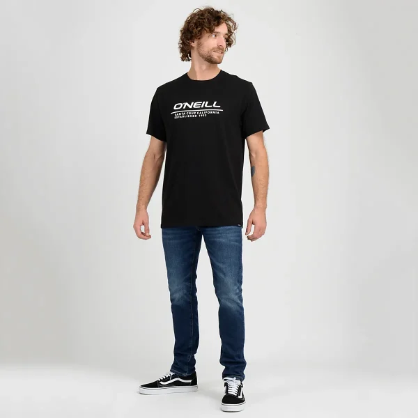 Polera Manga Corta Leash O'Neill Hombre Negro - Imagen 4