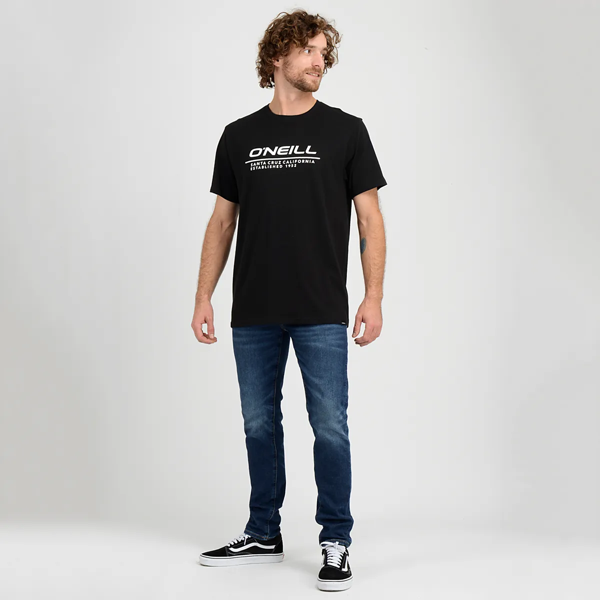 Polera Manga Corta Leash O'Neill Hombre Negro - Imagen 4