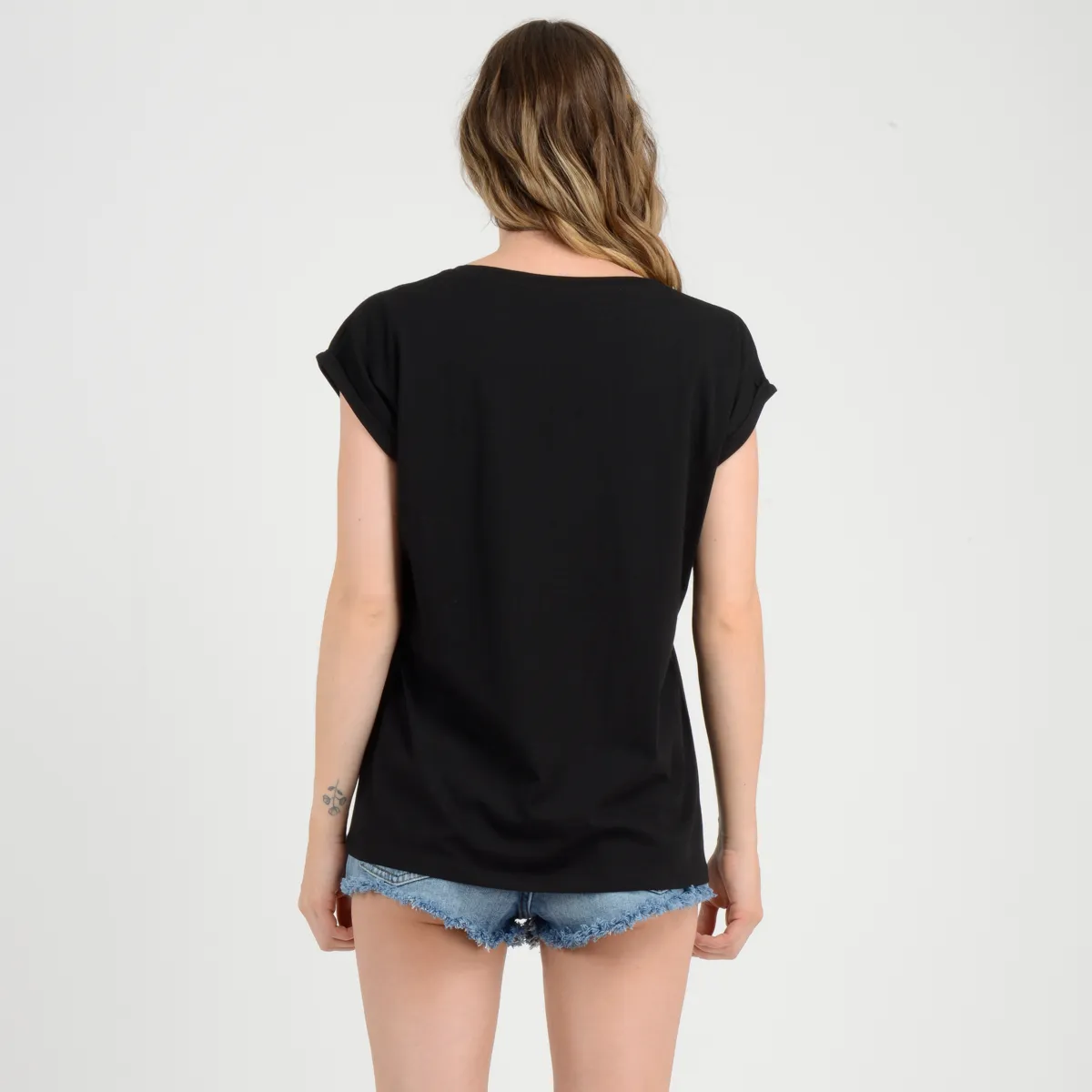 Polera Manga Corta Kota O'Neill Mujer Negro - Imagen 3