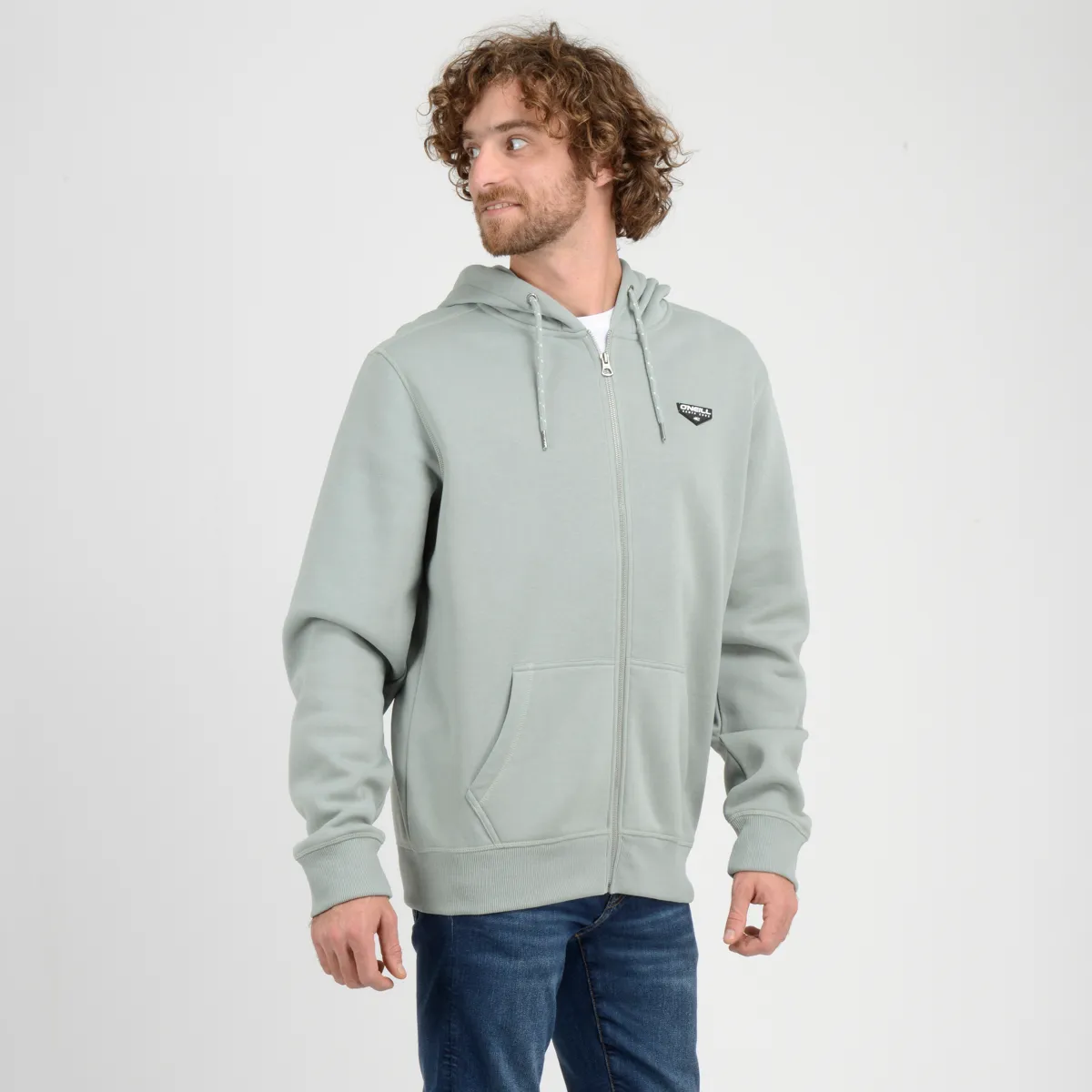 Poleron Full Zipper Region O'Neill Hombre Verde Claro - Imagen 2