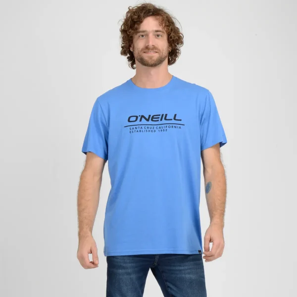 Polera Manga Corta Leash O'Neill Hombre Azul