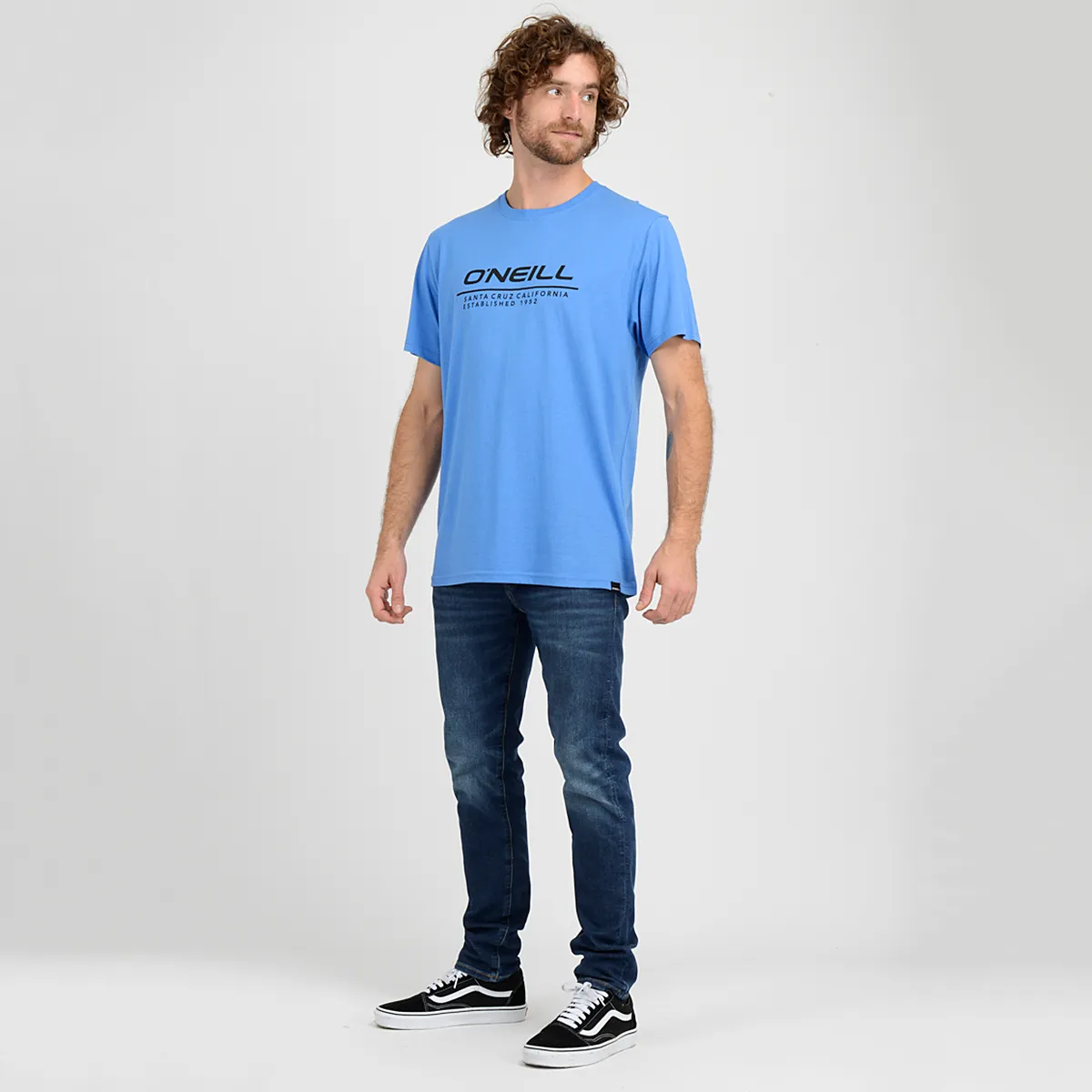 Polera Manga Corta Leash O'Neill Hombre Azul - Imagen 4