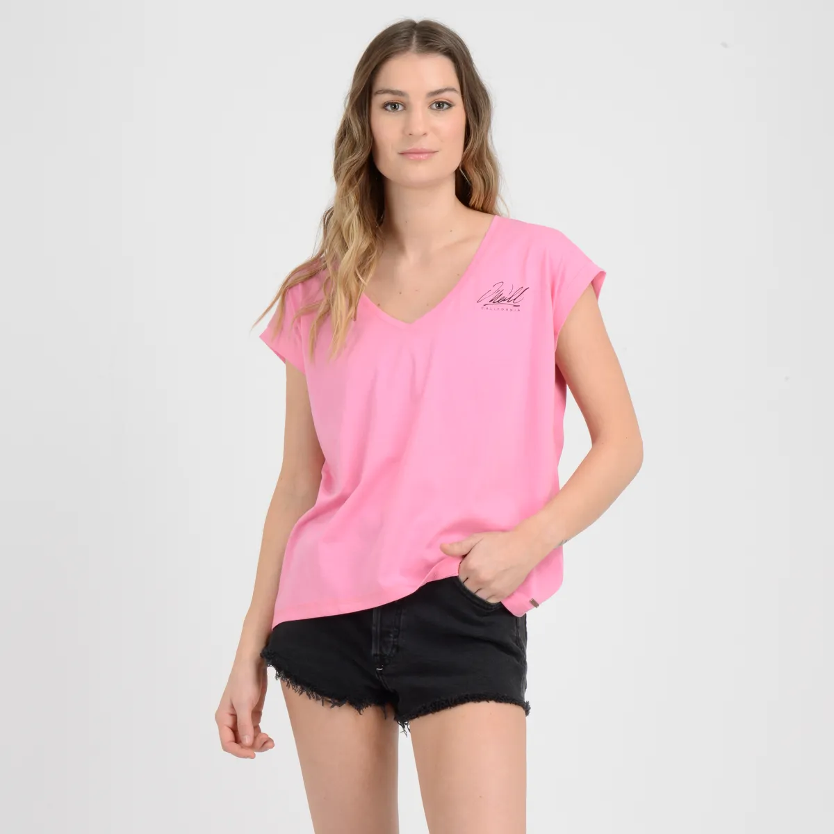 Polera Manga Corta Angel O'Neill Mujer Rosado