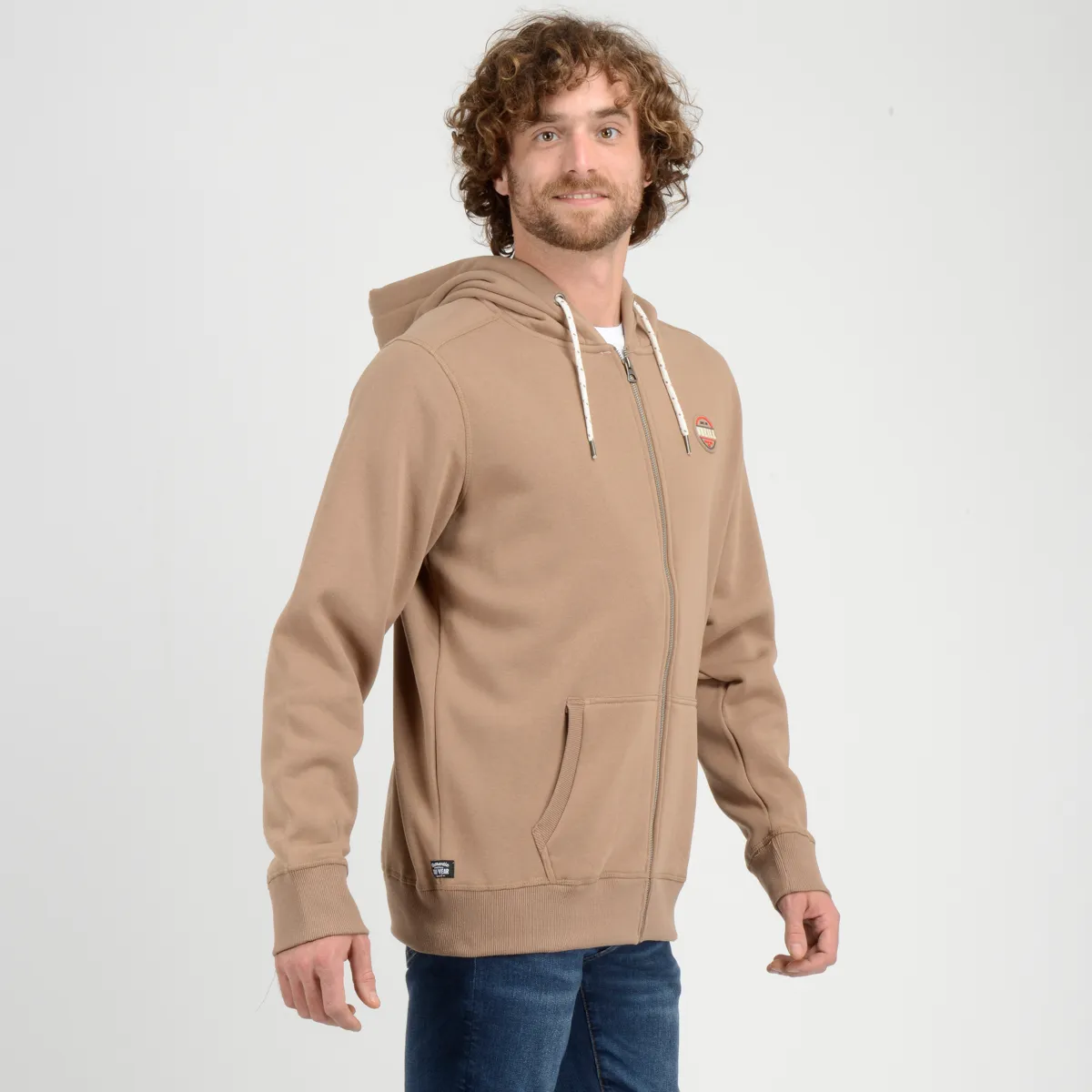 Poleron Full Zipper Line O'Neill Hombre Caf? - Imagen 2