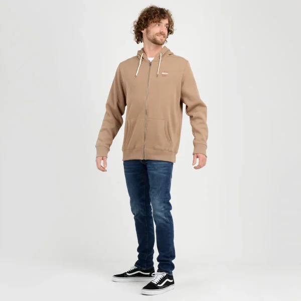Poleron Full Zipper Line O'Neill Hombre Caf? - Imagen 4