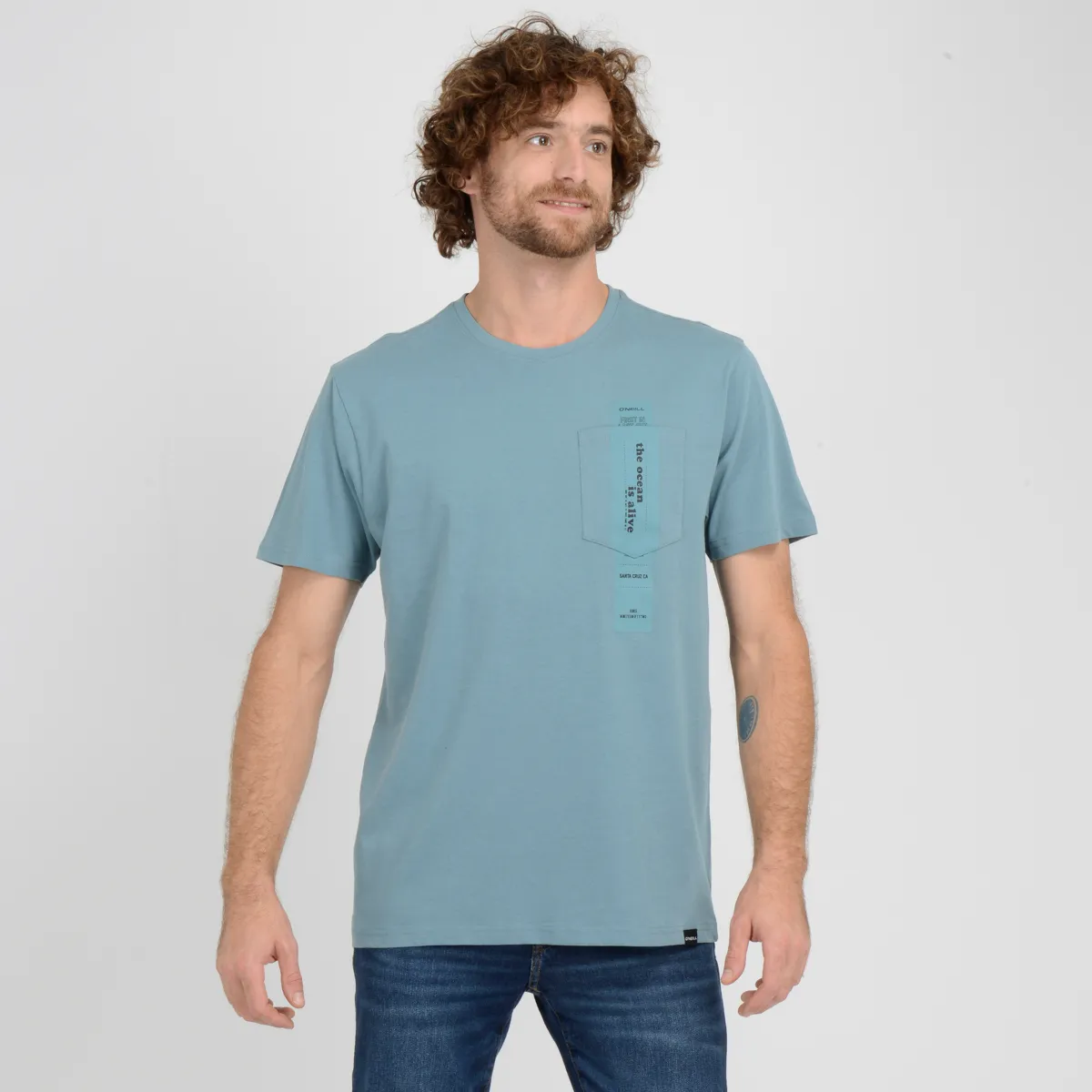Polera Manga Corta River O'Neill Hombre Azul