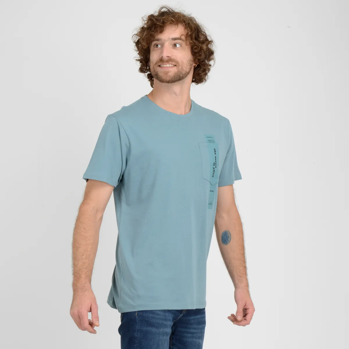 Polera Manga Corta River O'Neill Hombre Azul - Imagen 2