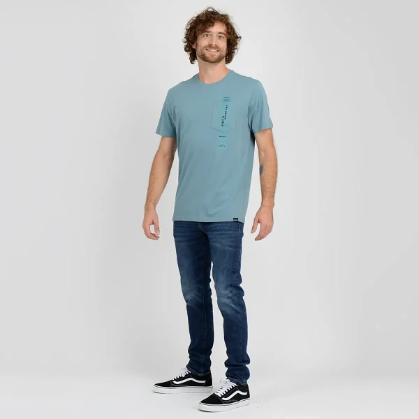 Polera Manga Corta River O'Neill Hombre Azul - Imagen 4