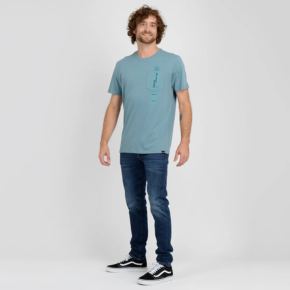 Polera Manga Corta River O'Neill Hombre Azul - Imagen 4