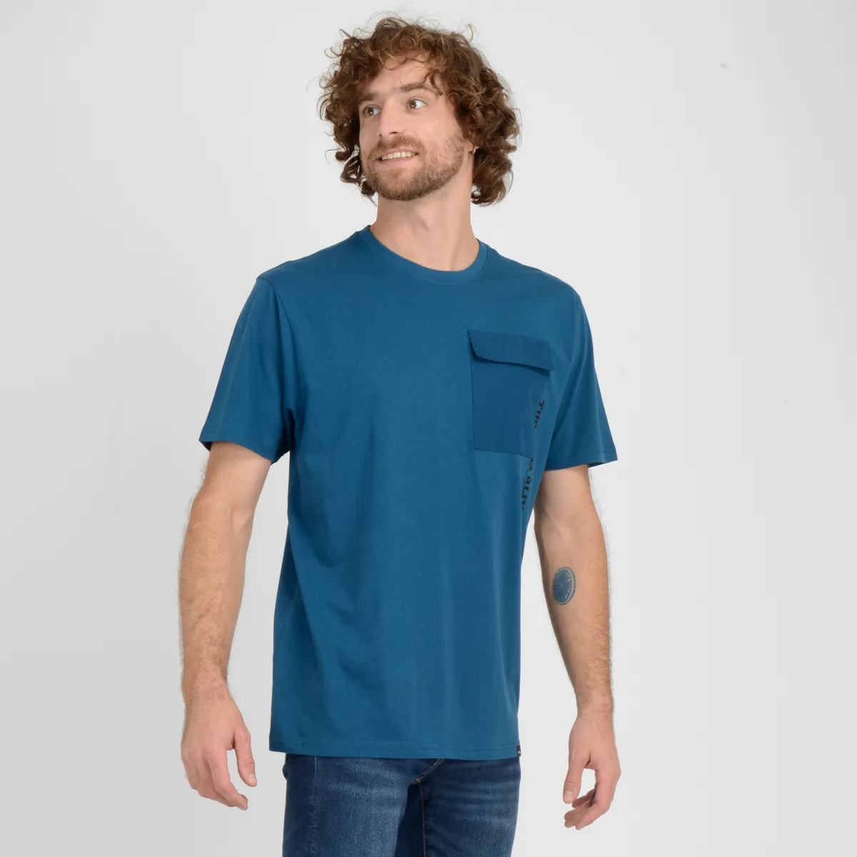 Polera Manga Corta Sand O'Neill Hombre Azul - Imagen 2