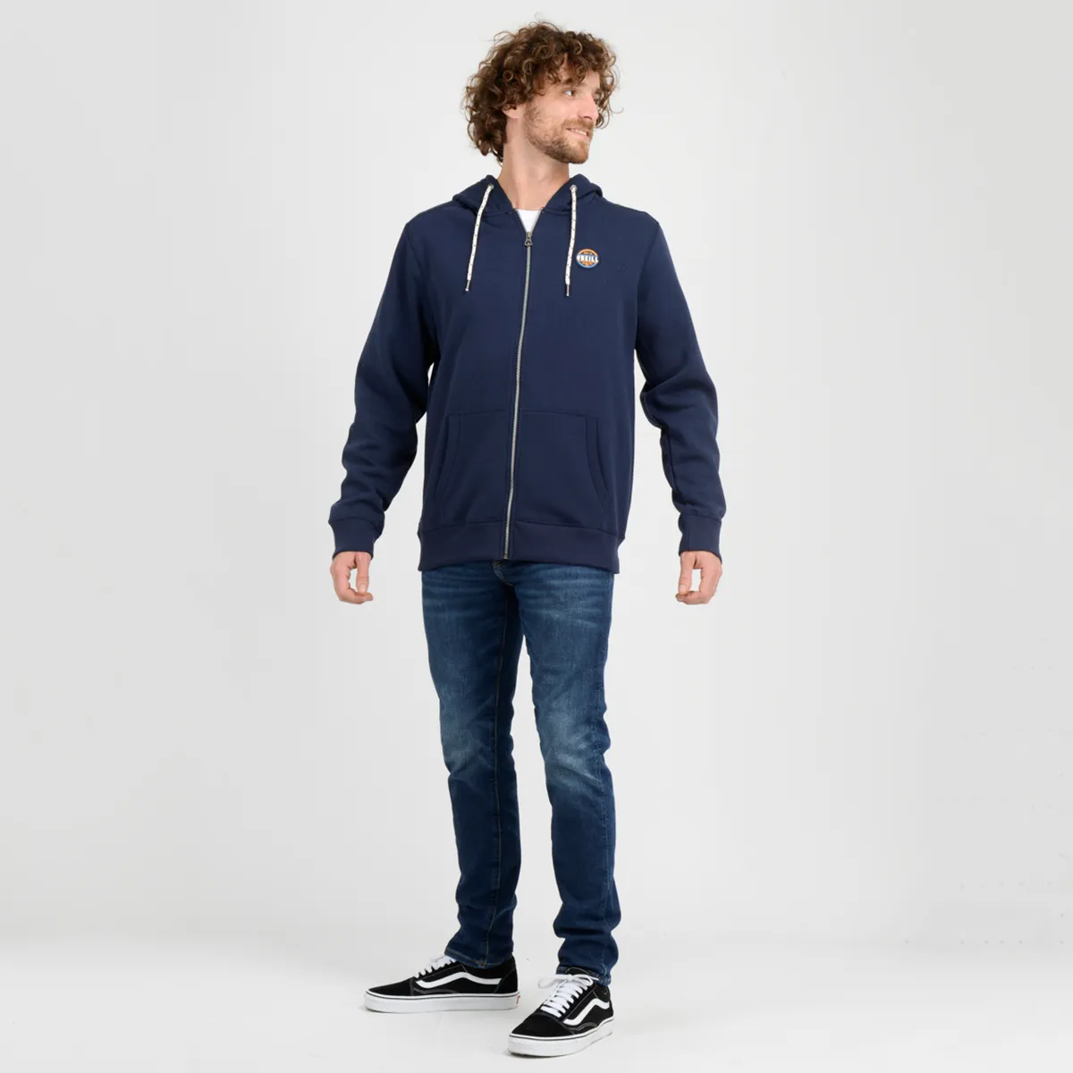 Poleron Full Zipper Line O'Neill Hombre Azul - Imagen 4
