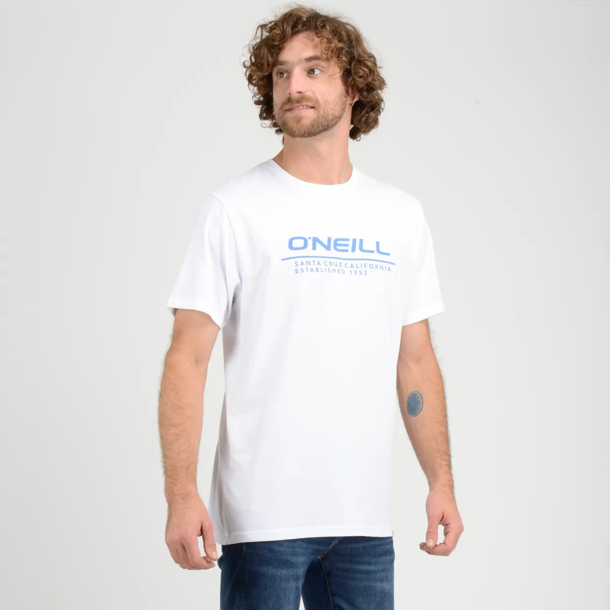 Polera Manga Corta Leash O'Neill Hombre Blanco - Imagen 2