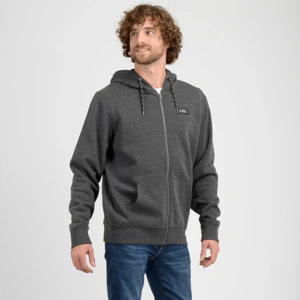 Poleron Full Zipper Origin O'Neill Hombre Gris Oscuro - Imagen 2