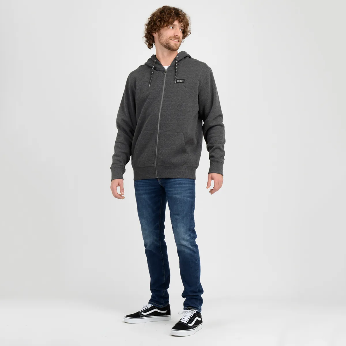 Poleron Full Zipper Origin O'Neill Hombre Gris Oscuro - Imagen 4