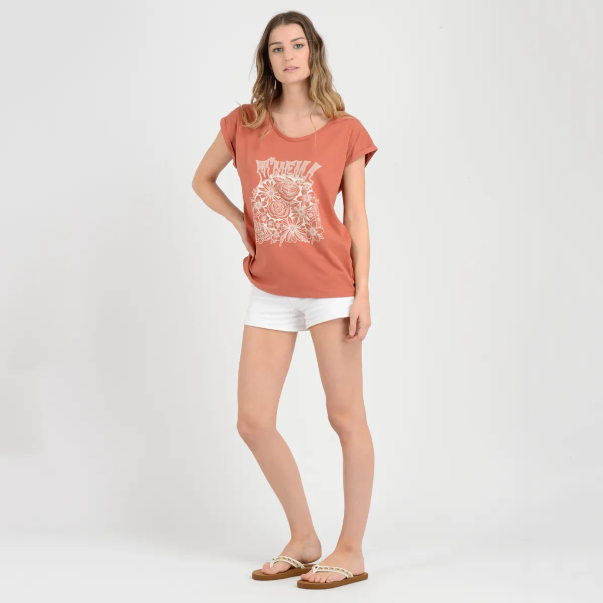 Polera Manga Corta Kota O'Neill Mujer Caf? Cobre - Imagen 4