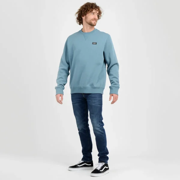 Poleron Cuello Redondo Crew O'Neill Hombre Turquesa - Imagen 4