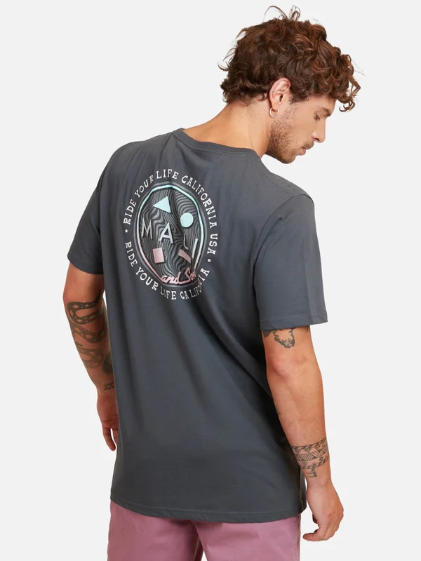 Polera Cookie Madness Maui Hombre Dark Grey