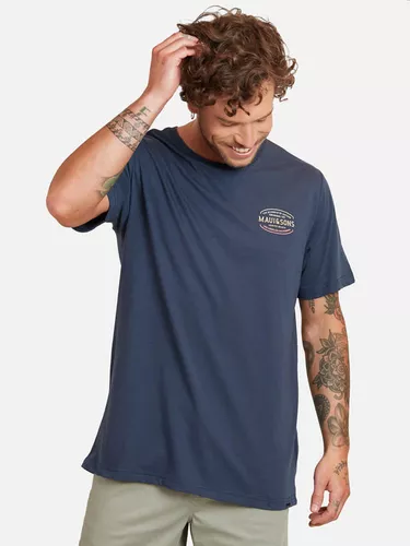Polera Symbols of Nature Maui Hombre Navy