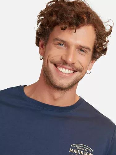 Polera Symbols of Nature Maui Hombre Navy - Imagen 2
