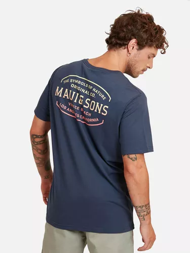 Polera Symbols of Nature Maui Hombre Navy - Imagen 4