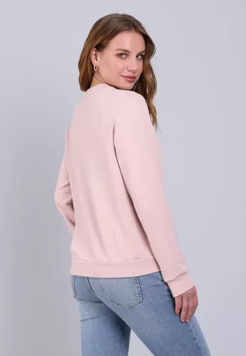 Poleron Logo Estampado Esprit Mujer Rosado - Imagen 3