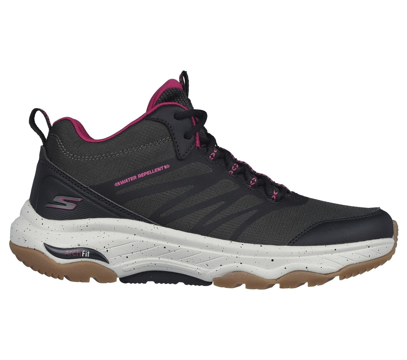 Zapatilla Outdoor Mujer GO WALK ARCH FIT Negro-Rojo - Imagen 3