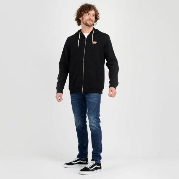 Poleron Full Zipper Line O'Neill Hombre Negro - Imagen 4