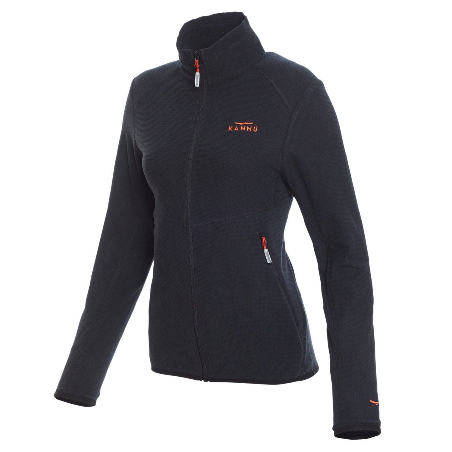 Polar Squares Full Zip Mujer Negro