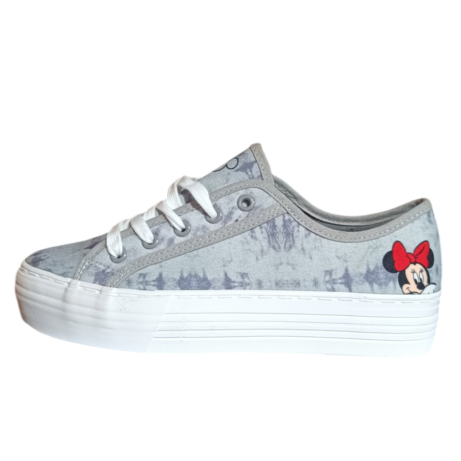 Zapatillas Urbanas Disney Mujer Grises con Diseño Minnie - Imagen 2