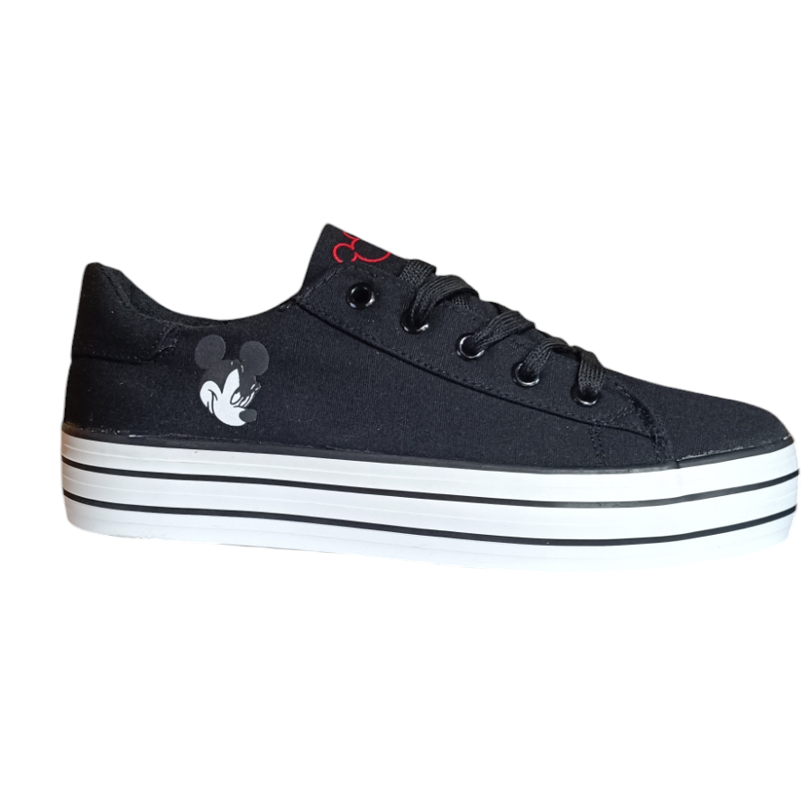 Zapatillas  Mujer Negras Disney Minnie Mouse Diseño Mickey - Imagen 2