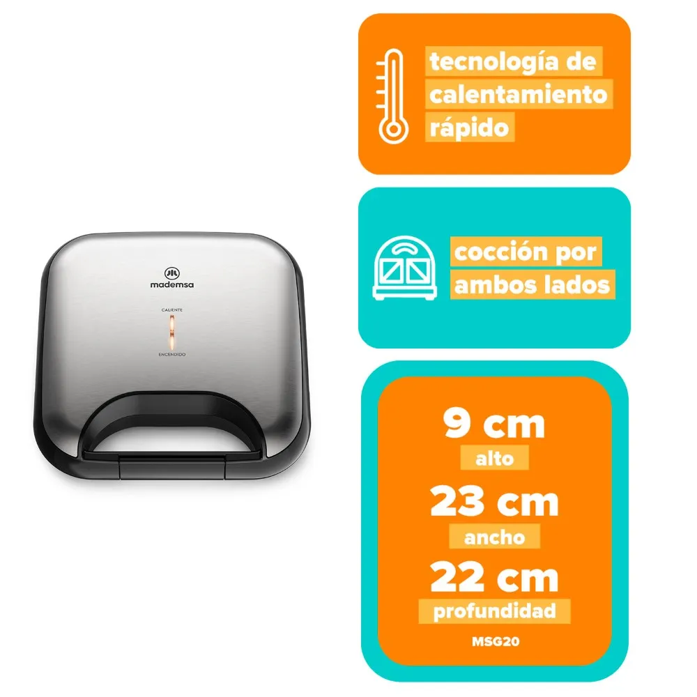 Sandwichera Mademsa MSG20 - Imagen 4
