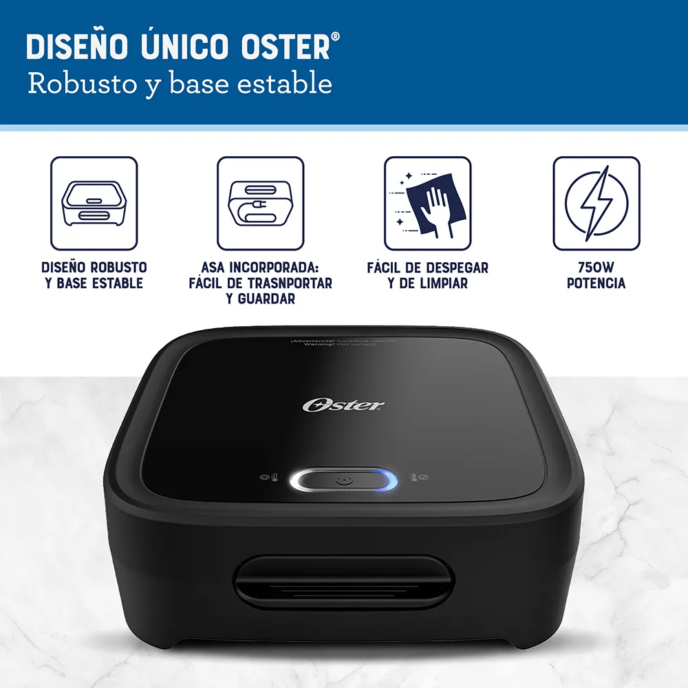 Sandwichera Oster Compacta con Platos Hondos CKSTSM400 - Imagen 7