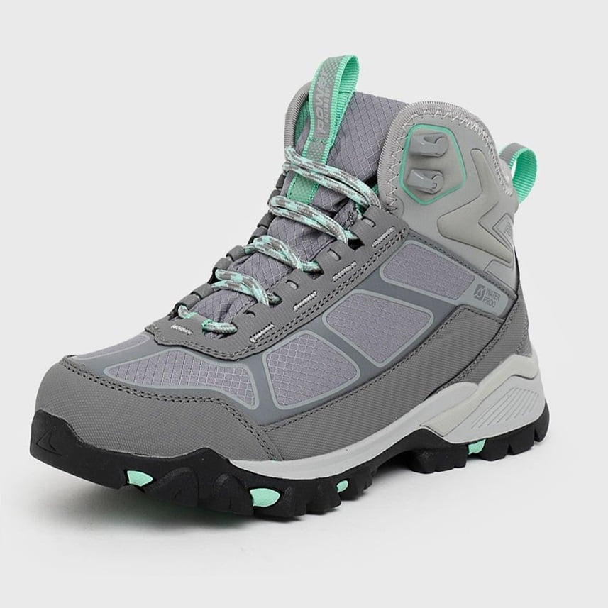 Zapatilla Outdoor Mujer Talus Moraine H20 Green/Grey