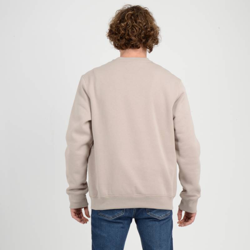 Poleron Cuello Redondo Crew O'Neill Hombre Beige - Imagen 3