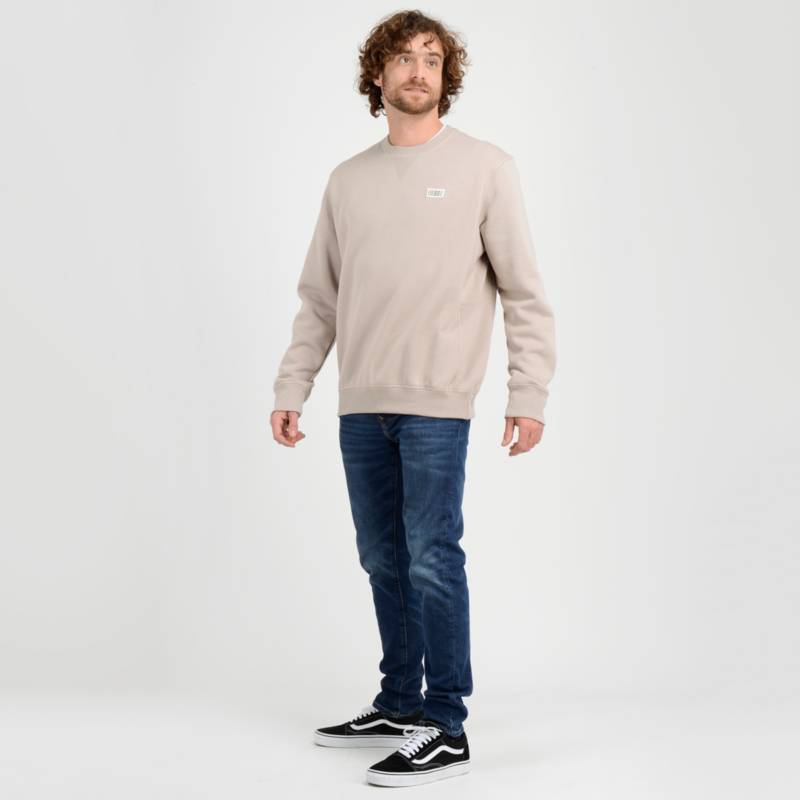 Poleron Cuello Redondo Crew O'Neill Hombre Beige - Imagen 4