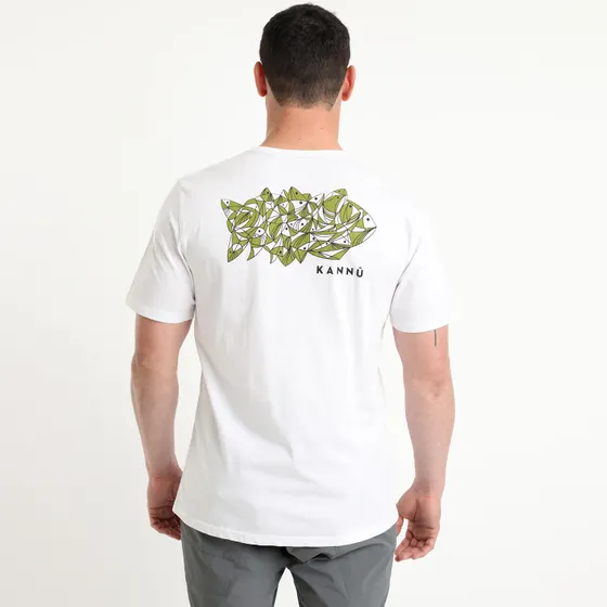 Polera Discharge Lifestyle Hombre Blanco - Imagen 3
