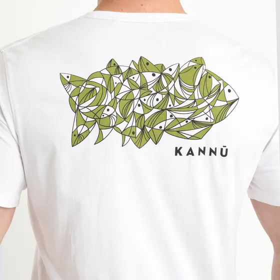 Polera Discharge Lifestyle Hombre Blanco - Imagen 2