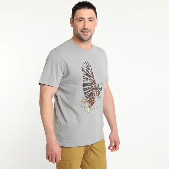 Polera Discharge Lifestyle Hombre Gris - Imagen 3