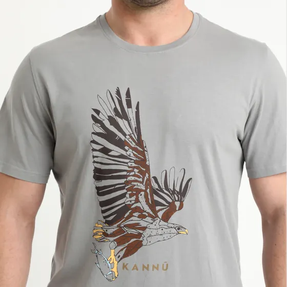 Polera Discharge Lifestyle Hombre Gris - Imagen 2