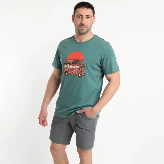 Polera Discharge Lifestyle Hombre Verde - Imagen 3