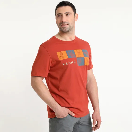 Polera Discharge Lifestyle Hombre Ladrillo - Imagen 3