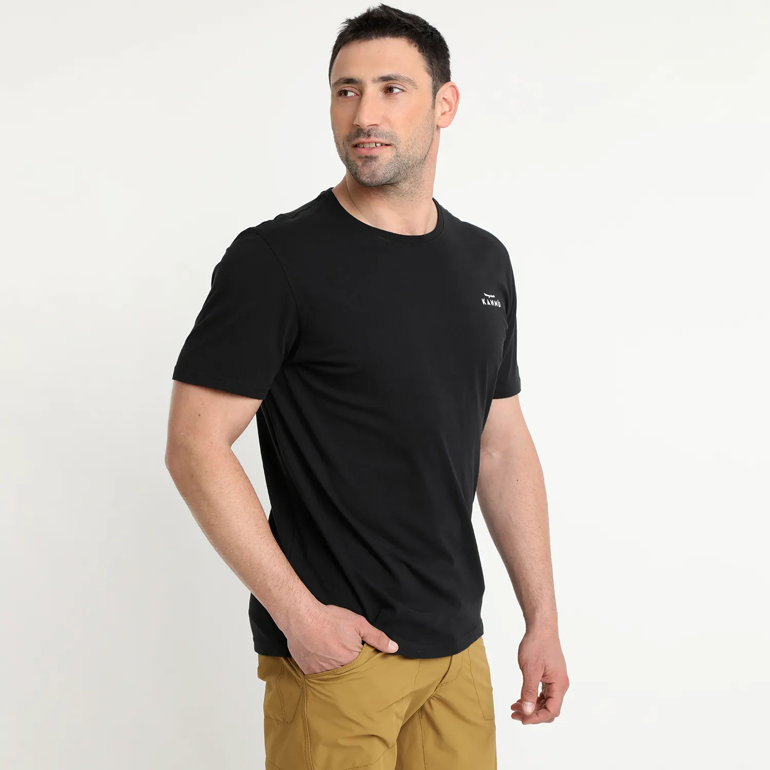 Polera Kannu Hombre Negro - Imagen 3