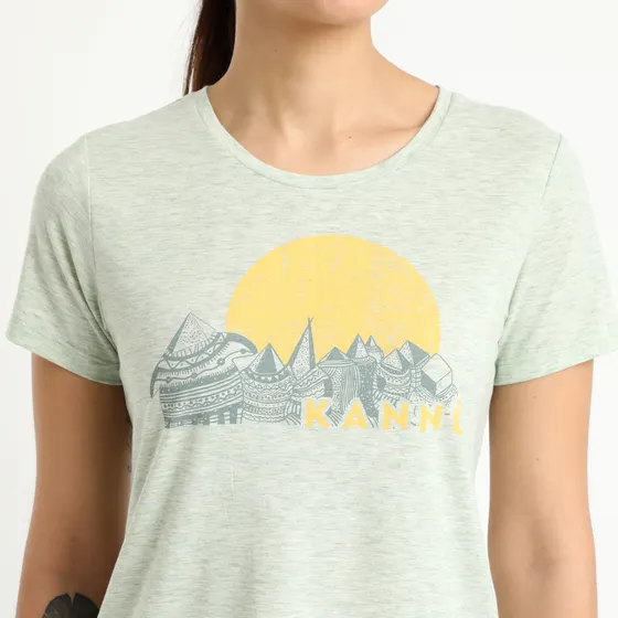 Polera Graphics Mujer Verde Agua - Imagen 3